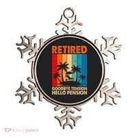 Goodbye Tension Hello Pension Beach Palm Trees Retirement Ornament thumb 0