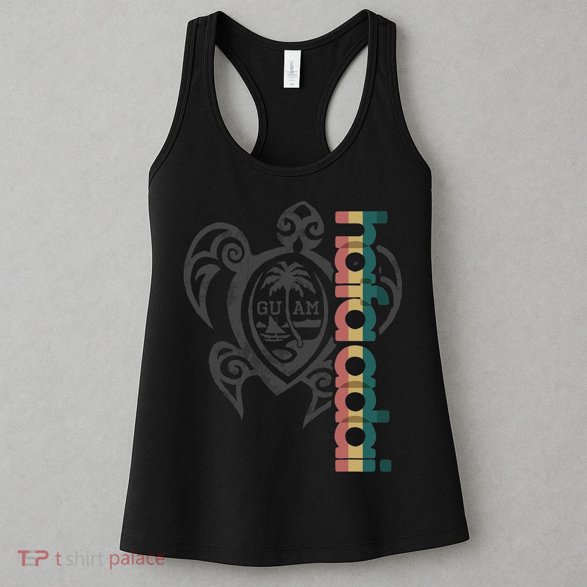 Guam Turtle Hafa Adai Guam Fishing Chamorro Guamanian Women's Tank Top