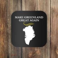 Greenland Trump Hair Make Greenland Great Again Coaster thumb 0