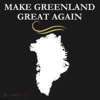 Greenland Trump Hair Make Greenland Great Again Coaster thumb 2