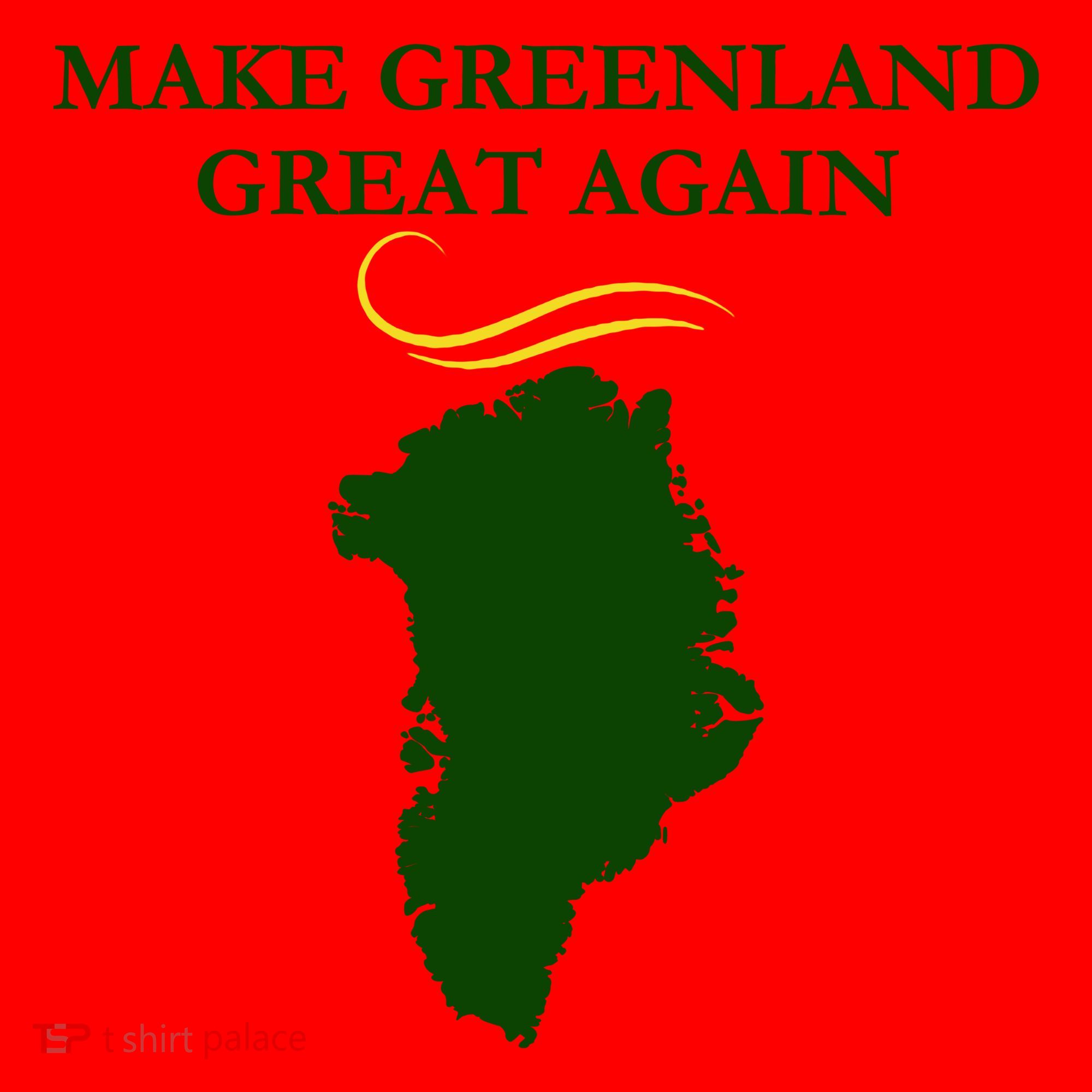 Greenland Trump Hair Make Greenland Great Again Santa Hat