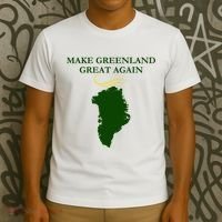 Greenland Trump Hair Make Greenland Great Again T-Shirt thumb 3
