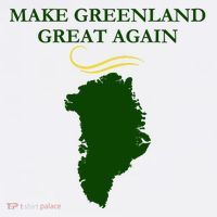 Greenland Trump Hair Make Greenland Great Again T-Shirt thumb 7