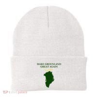 Greenland Trump Hair Make Greenland Great Again Beanie thumb 0
