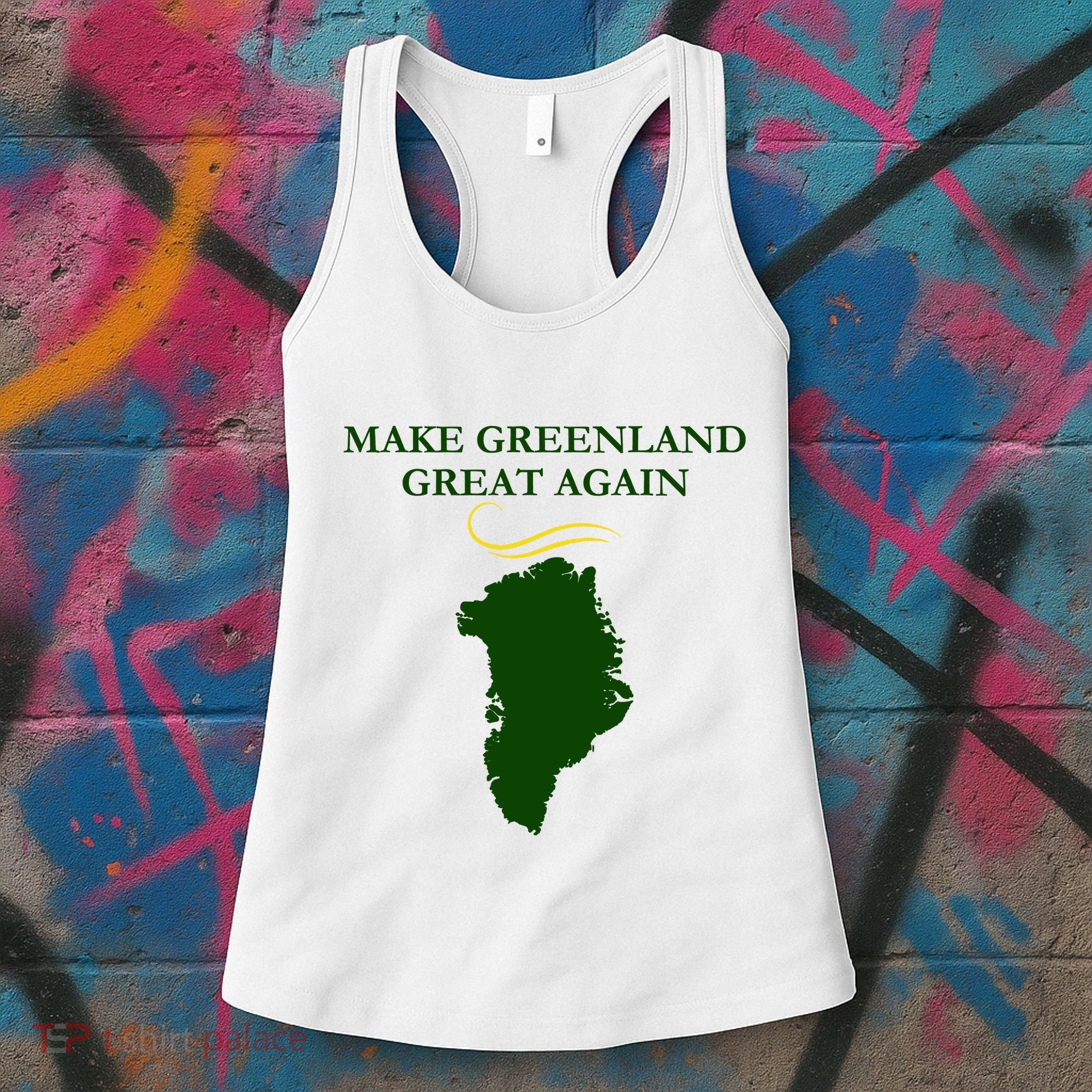 Greenland Trump Hair Make Greenland Great Again Women's Tank Top