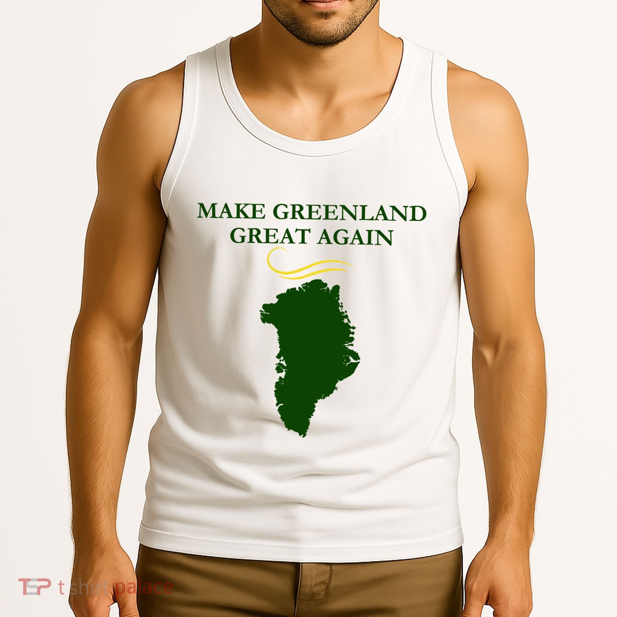 Greenland Trump Hair Make Greenland Great Again Tank Top