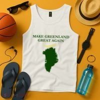 Greenland Trump Hair Make Greenland Great Again Tank Top thumb 4
