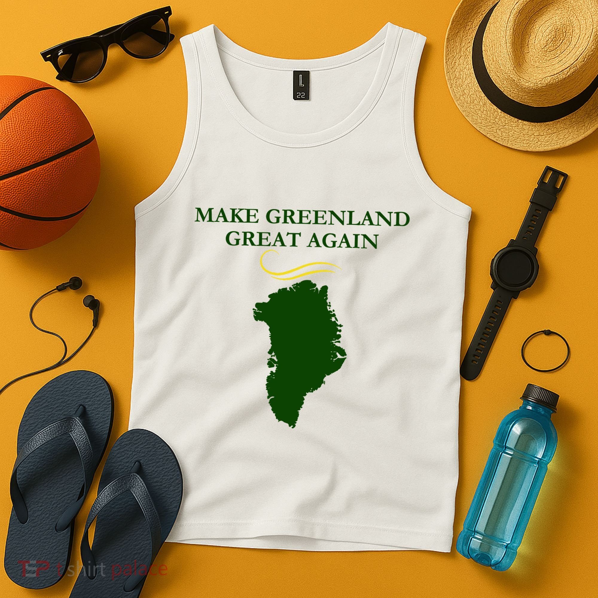 Greenland Trump Hair Make Greenland Great Again Tank Top