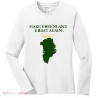 Greenland Trump Hair Make Greenland Great Again Women's Long Sleeve Shirt thumb 0