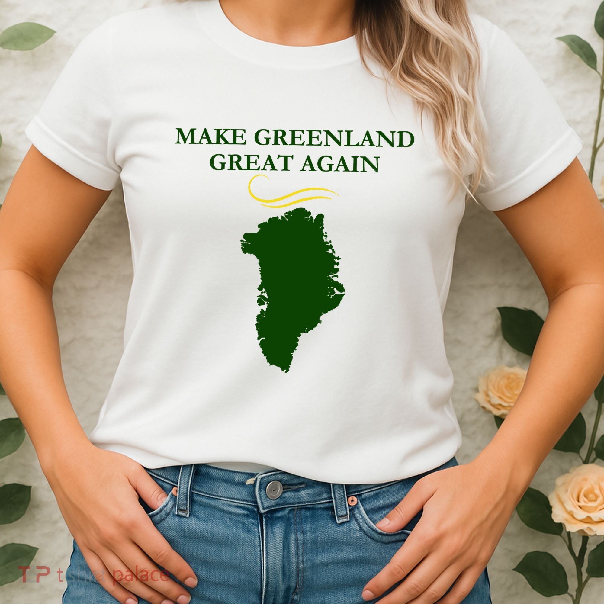 Greenland Trump Hair Make Greenland Great Again Women's T-Shirt