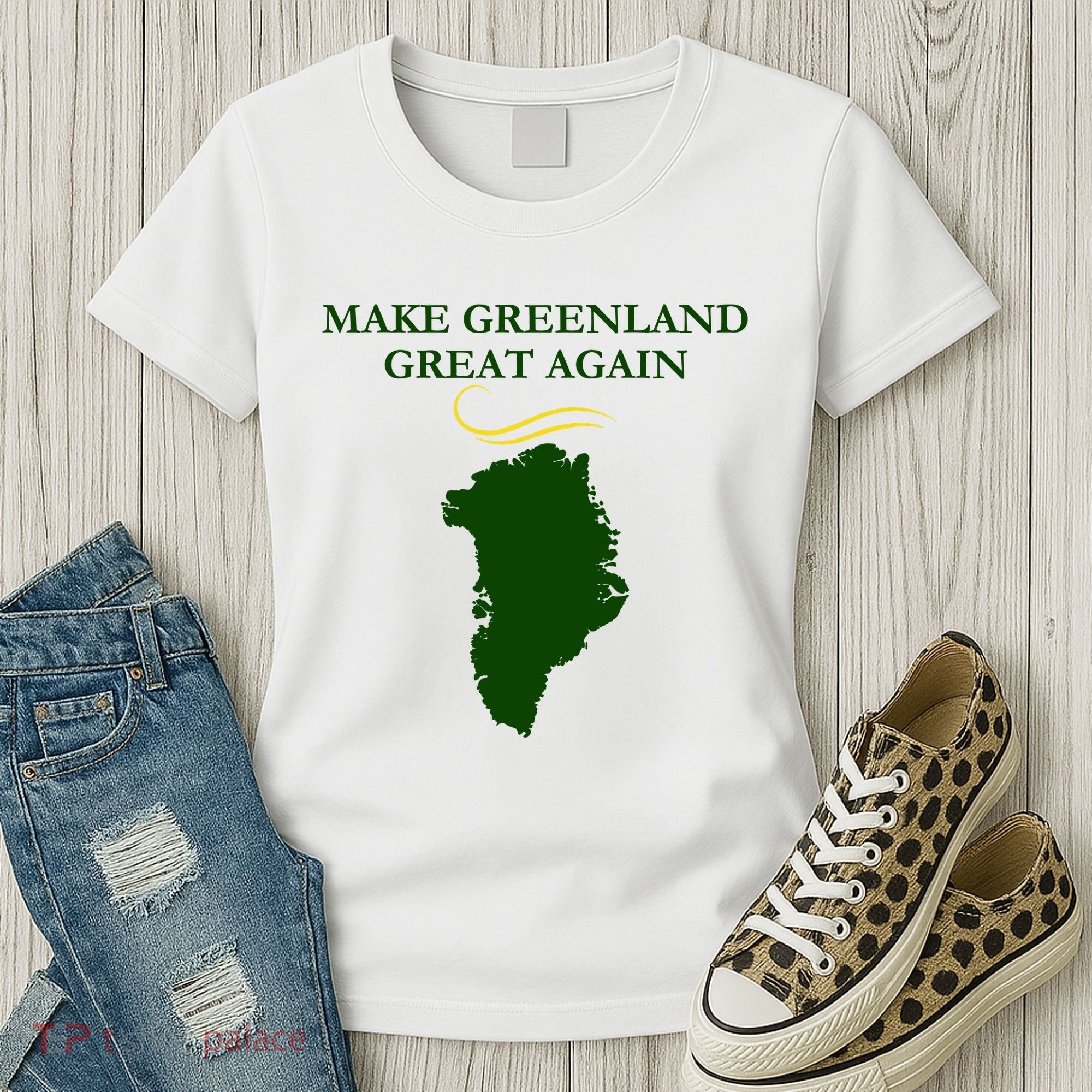 Greenland Trump Hair Make Greenland Great Again Women's T-Shirt