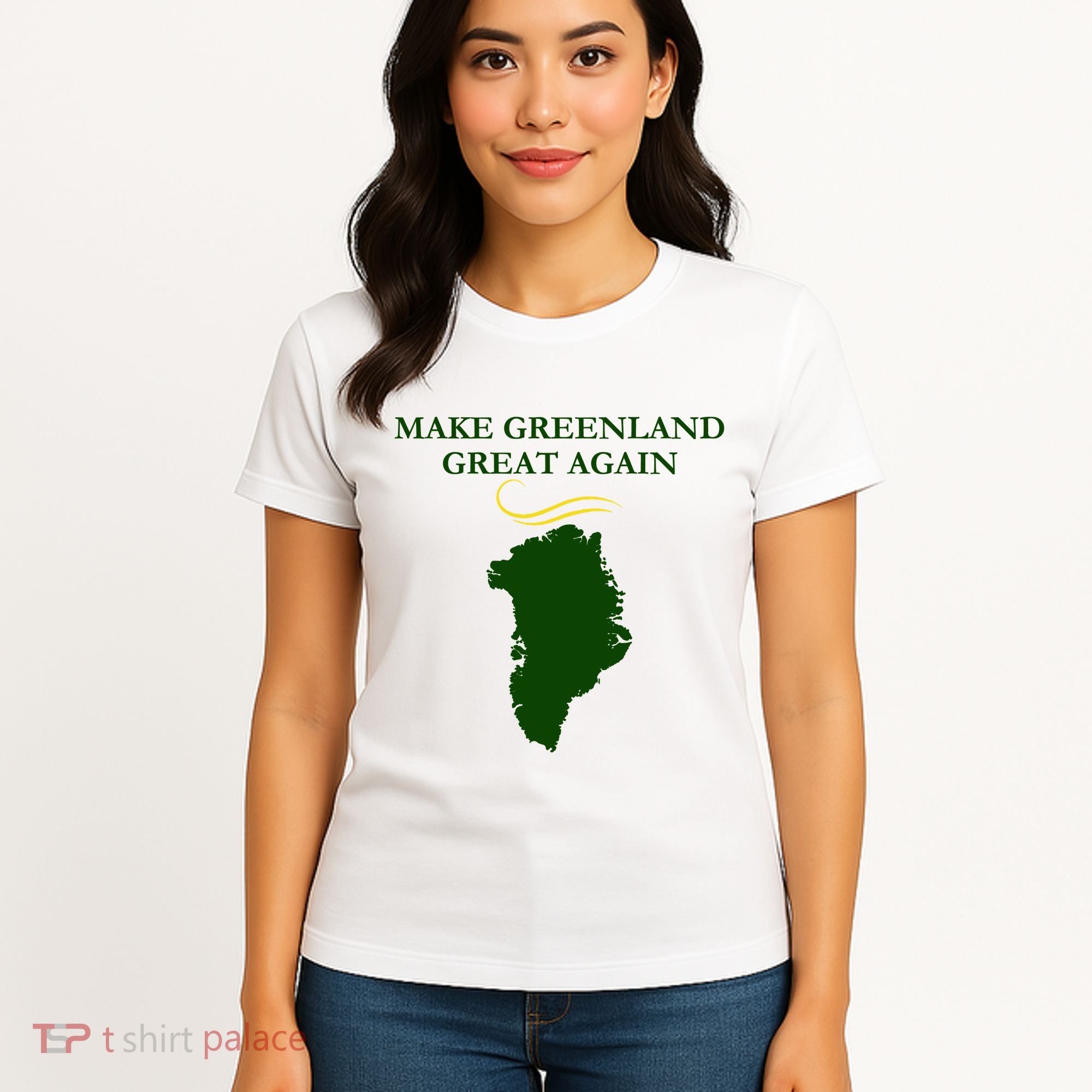 Greenland Trump Hair Make Greenland Great Again Women's T-Shirt