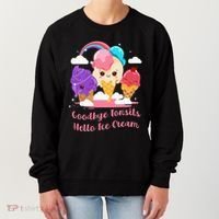 Goodbye Tonsils Hello Ice Cream Tonsillectomy Surgery Women's Sweatshirt thumb 0