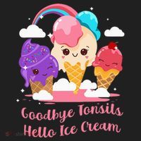 Goodbye Tonsils Hello Ice Cream Tonsillectomy Surgery Women's Sweatshirt thumb 2