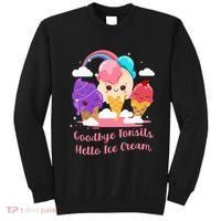 Goodbye Tonsils Hello Ice Cream Tonsillectomy Surgery Sweatshirt thumb 0