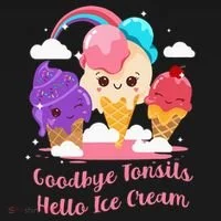 Goodbye Tonsils Hello Ice Cream Tonsillectomy Surgery Coaster thumb 2