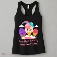 Goodbye Tonsils Hello Ice Cream Tonsillectomy Surgery Women's Tank Top thumb 3