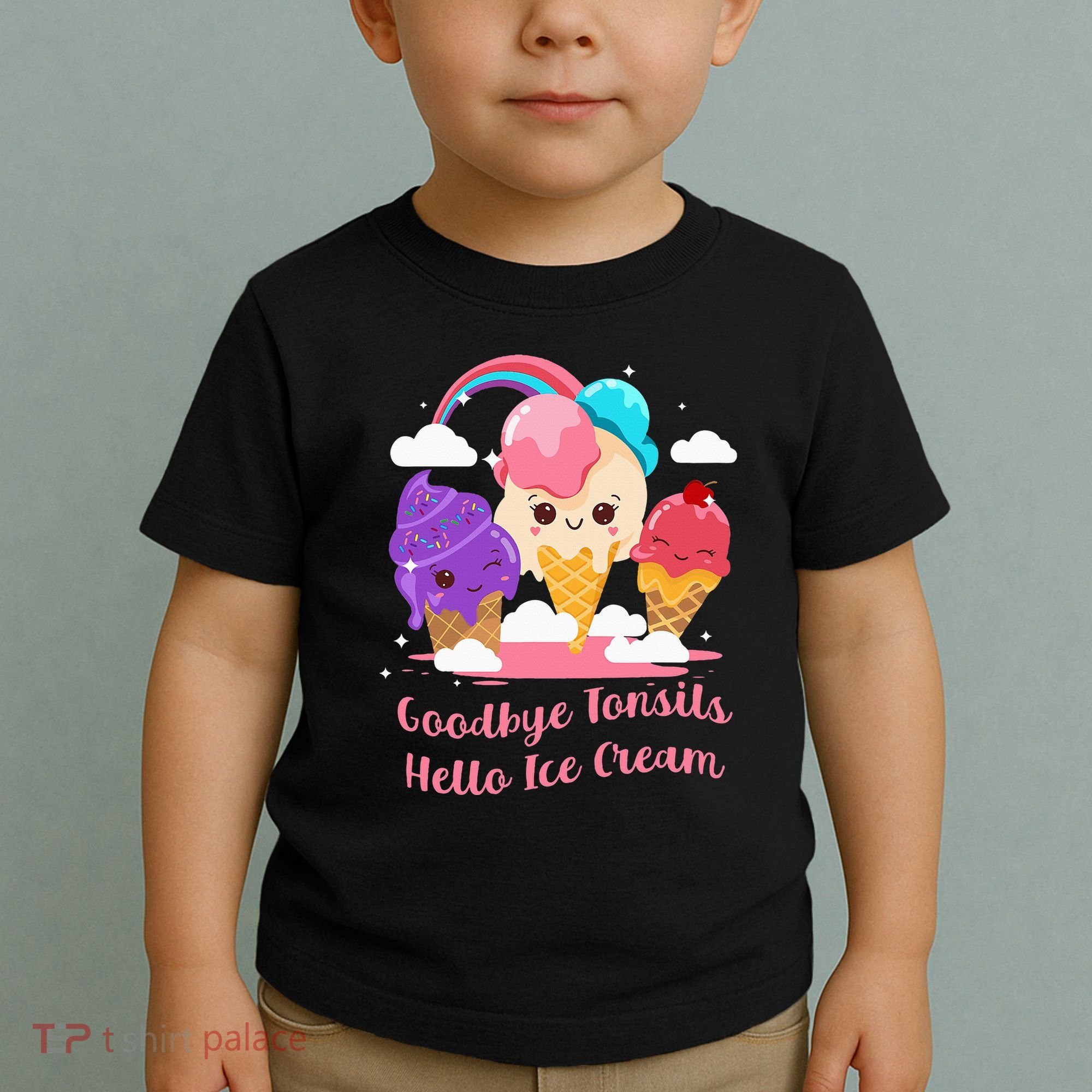 Goodbye Tonsils Hello Ice Cream Tonsillectomy Surgery Toddler T-Shirt
