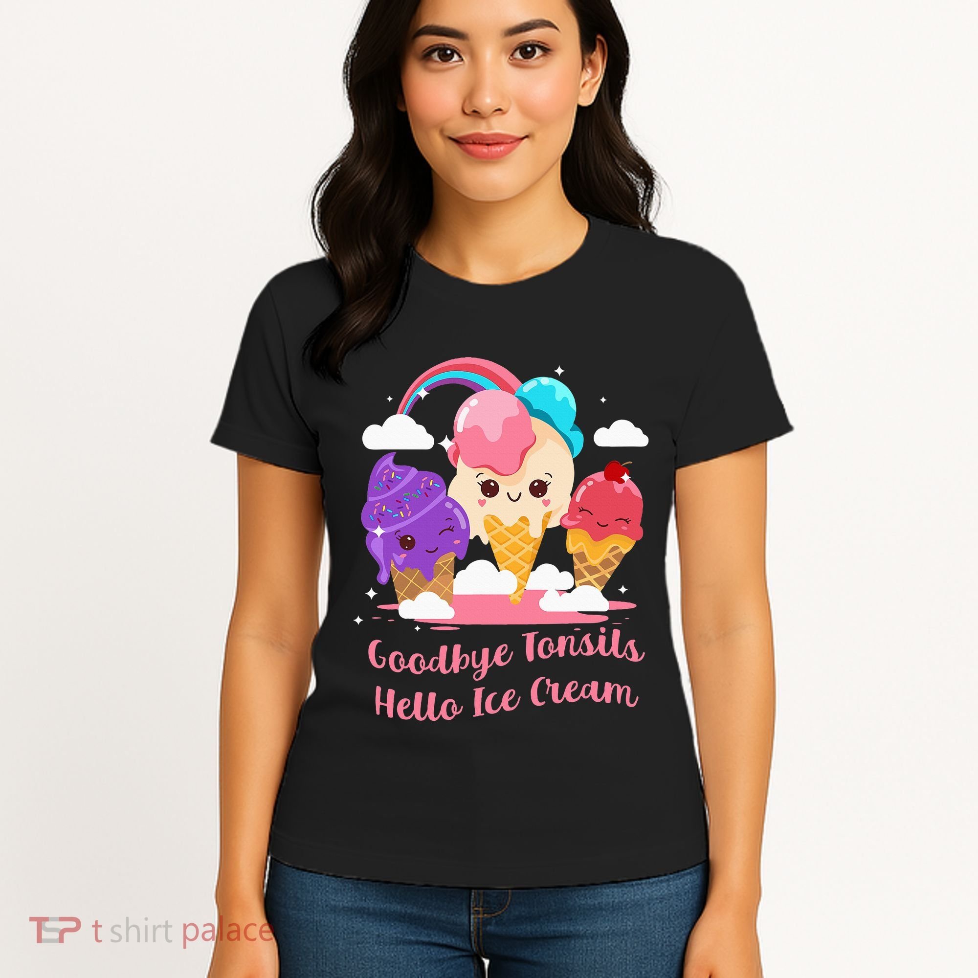 Goodbye Tonsils Hello Ice Cream Tonsillectomy Surgery Women's T-Shirt