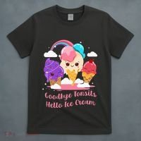 Goodbye Tonsils Hello Ice Cream Tonsillectomy Surgery T-Shirt thumb 4