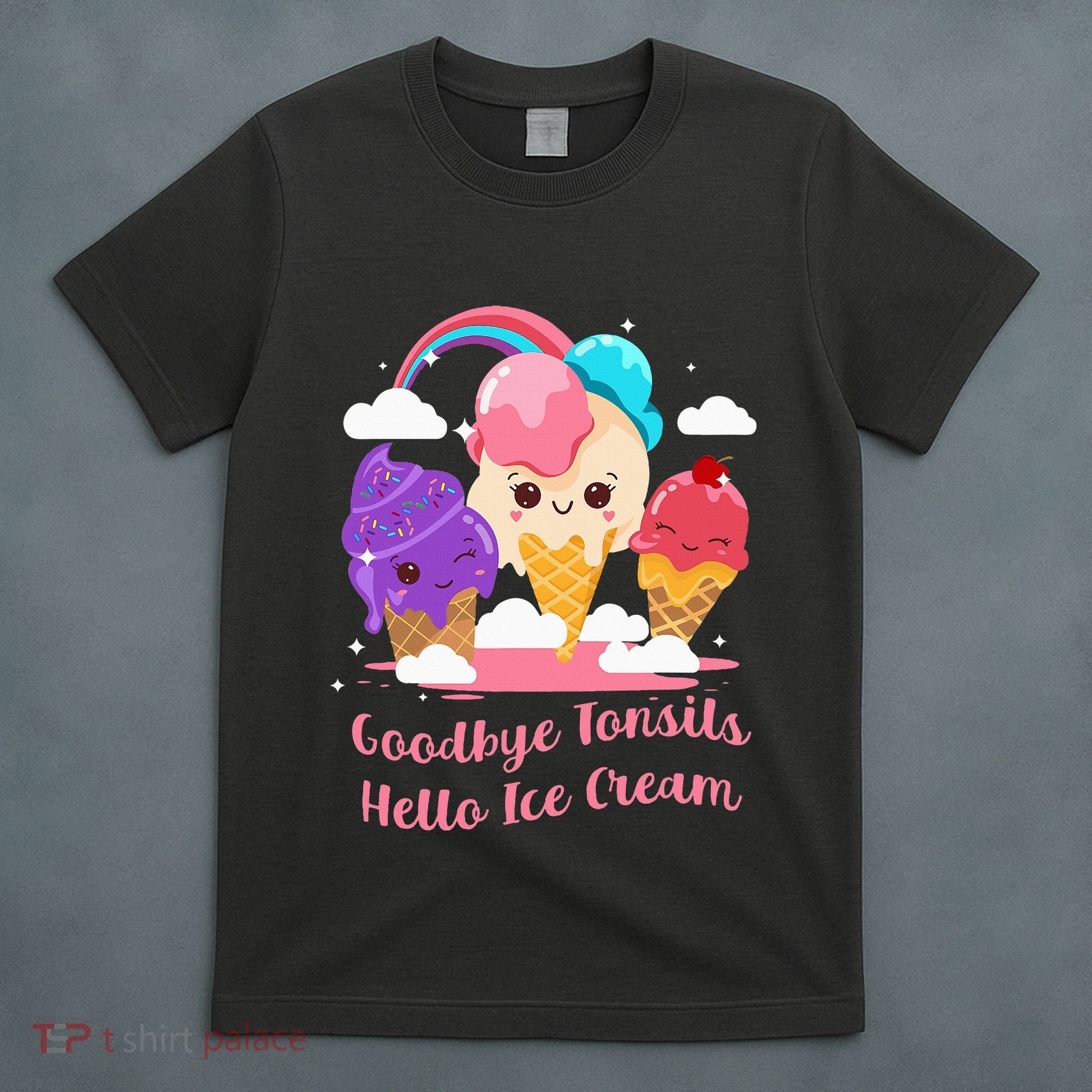 Goodbye Tonsils Hello Ice Cream Tonsillectomy Surgery T-Shirt