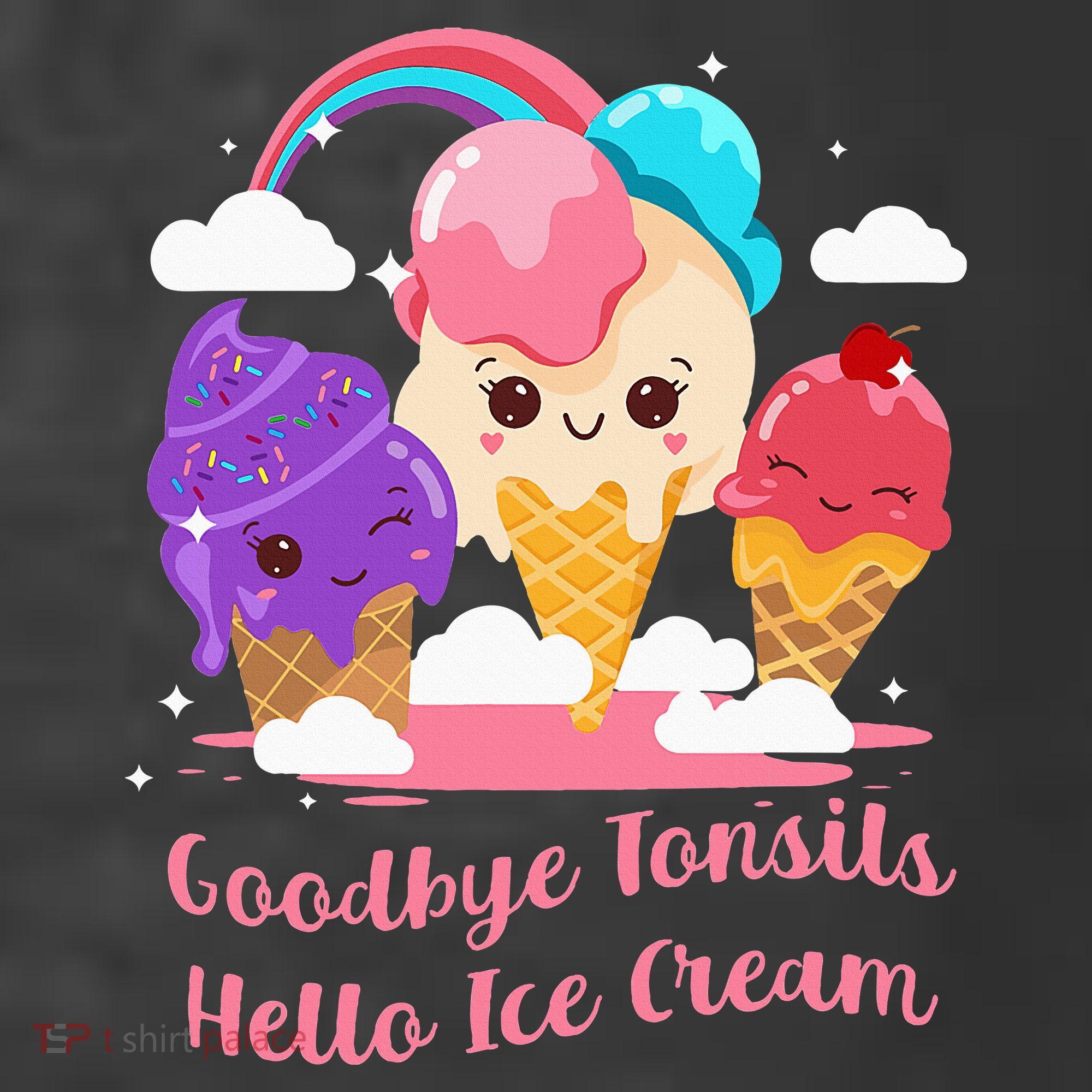 Goodbye Tonsils Hello Ice Cream Tonsillectomy Surgery Women's Hoodie
