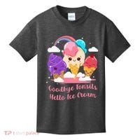 Goodbye Tonsils Hello Ice Cream Tonsillectomy Surgery Kids T-Shirt thumb 0