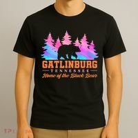Gatlinburg Tennessee Home Of The Black Bear T-Shirt thumb 3