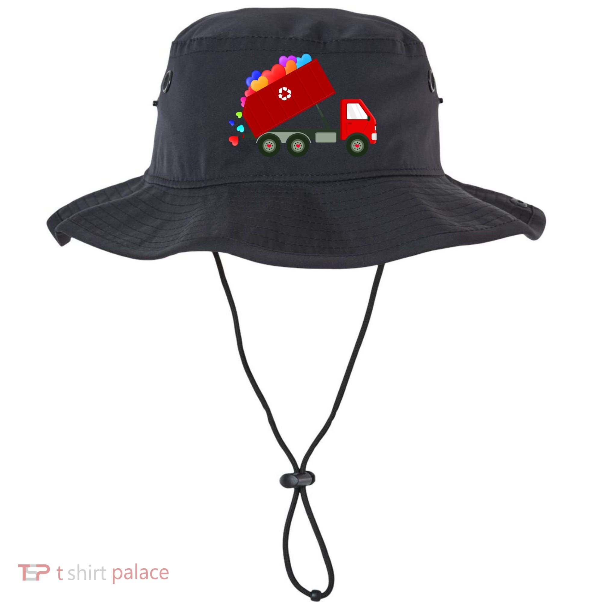 Garbage Truck Hearts Valentines Day Cool Gift Bucket Hat