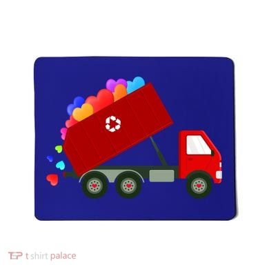 Garbage Truck Hearts Valentines Day Cool Gift Mousepad