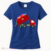 Garbage Truck Hearts Valentines Day Cool Gift Women's T-Shirt thumb 0