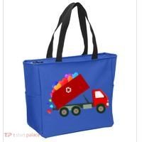 Garbage Truck Hearts Valentines Day Cool Gift Tote Bag thumb 2