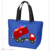 Garbage Truck Hearts Valentines Day Cool Gift Tote Bag thumb 3