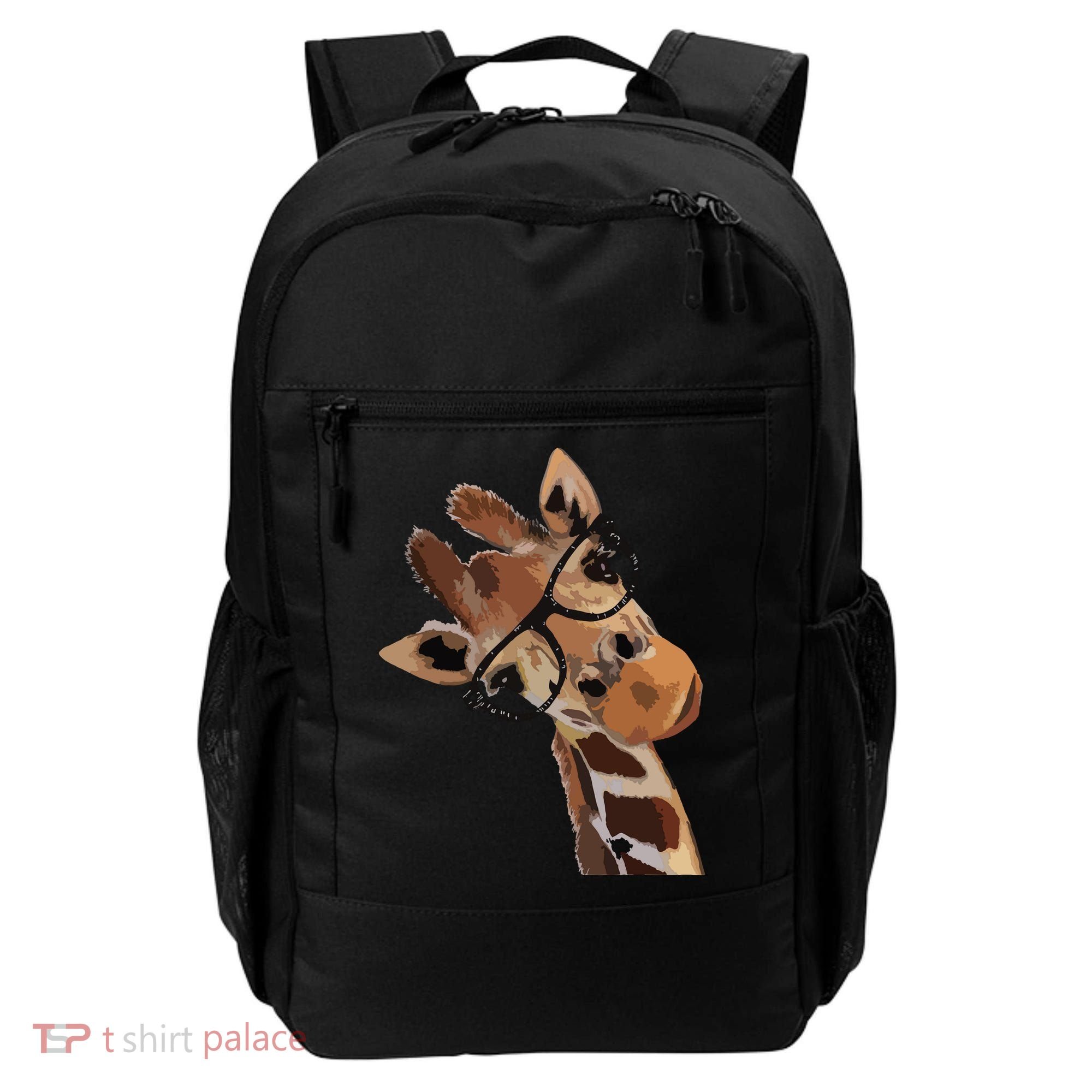 Good Time Hipster Giraffe Cute Giraffe Sunglasses Backpack