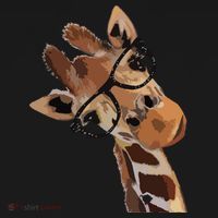 Good Time Hipster Giraffe Cute Giraffe Sunglasses Backpack thumb 2
