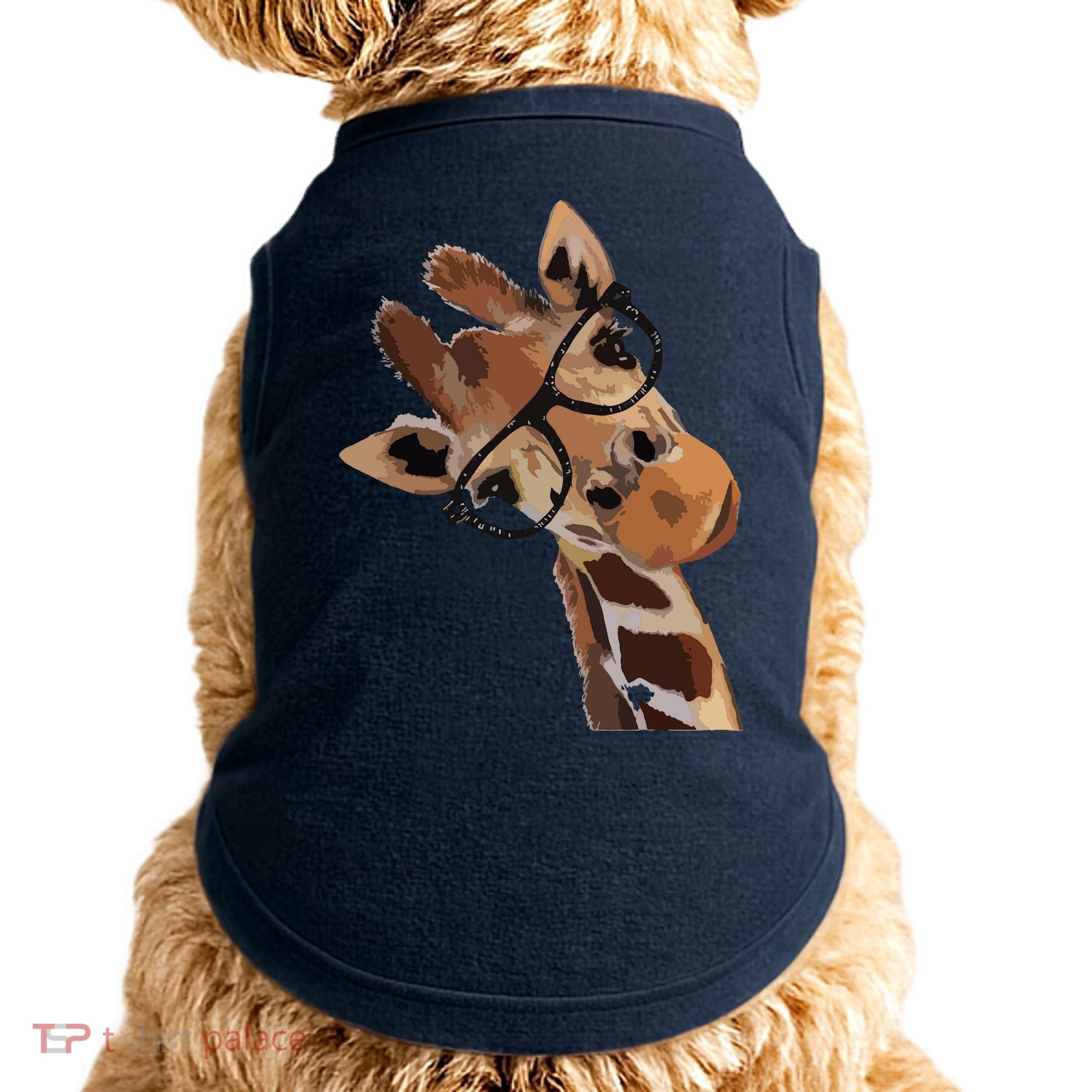 Good Time Hipster Giraffe Cute Giraffe Sunglasses Doggie Tank