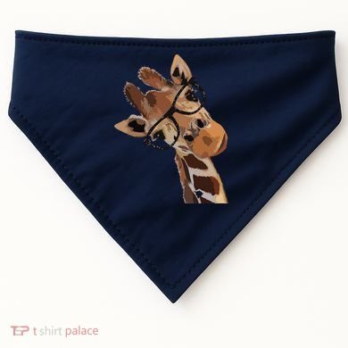 Good Time Hipster Giraffe Cute Giraffe Sunglasses USA-Made Doggie Bandana