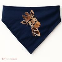 Good Time Hipster Giraffe Cute Giraffe Sunglasses USA-Made Doggie Bandana thumb 0