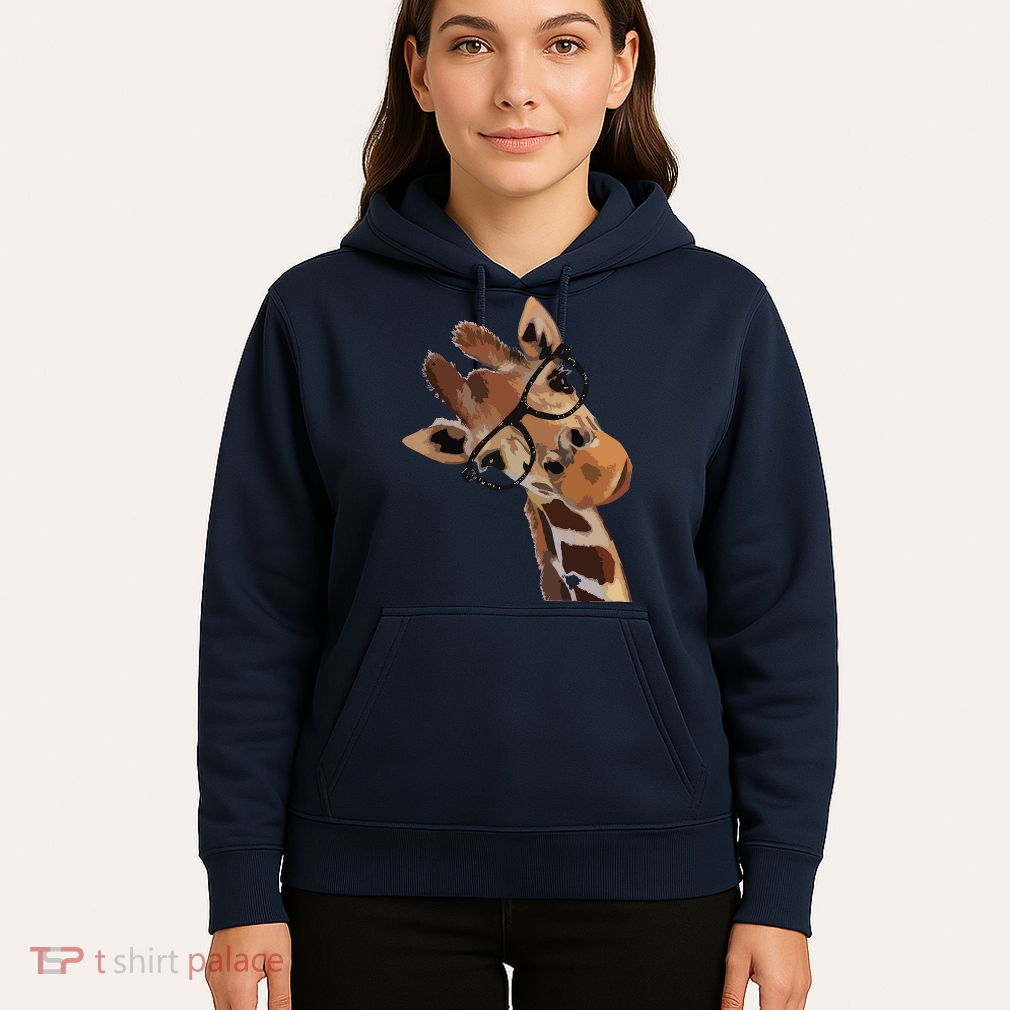 Good Time Hipster Giraffe Cute Giraffe Sunglasses Hoodie