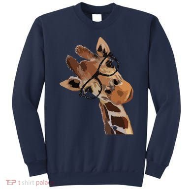 Good Time Hipster Giraffe Cute Giraffe Sunglasses Sweatshirt