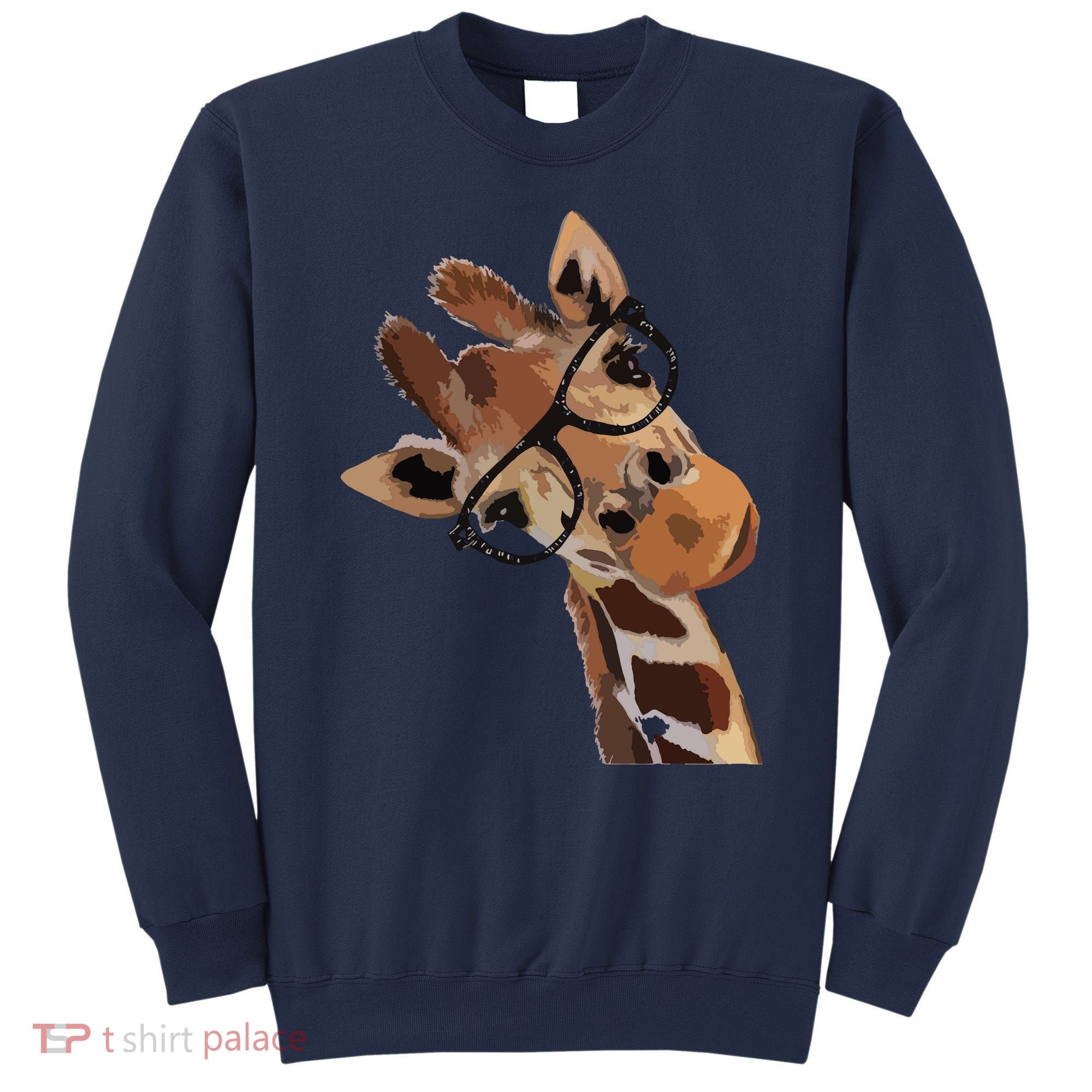 Good Time Hipster Giraffe Cute Giraffe Sunglasses Sweatshirt