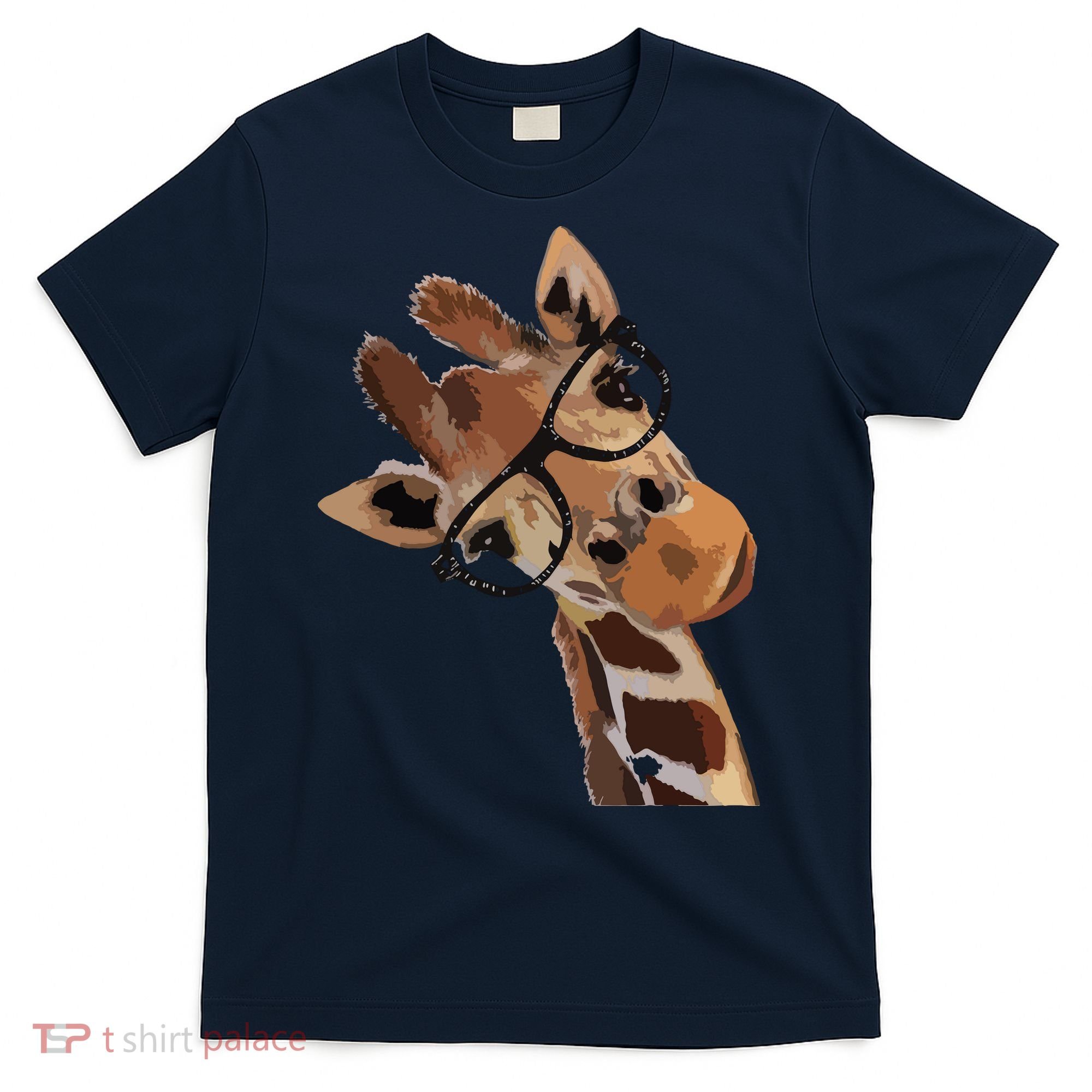 Good Time Hipster Giraffe Cute Giraffe Sunglasses T-Shirt