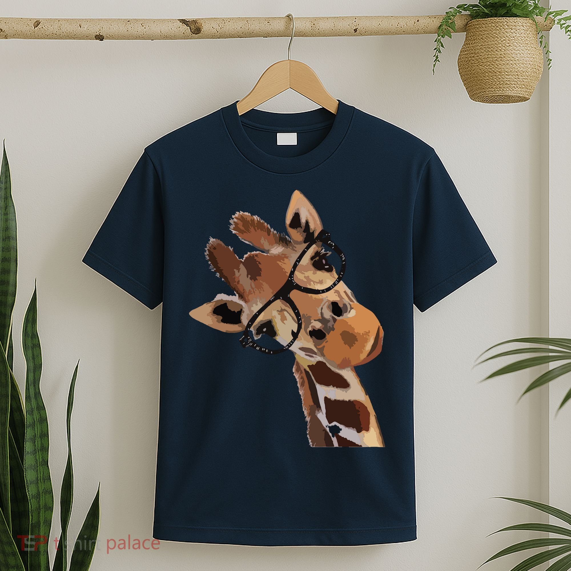 Good Time Hipster Giraffe Cute Giraffe Sunglasses T-Shirt