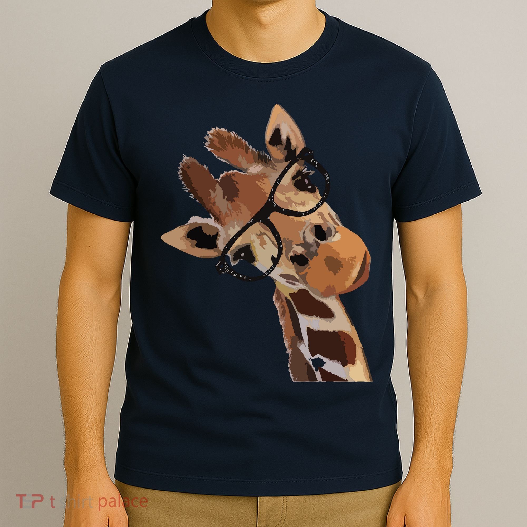 Good Time Hipster Giraffe Cute Giraffe Sunglasses T-Shirt