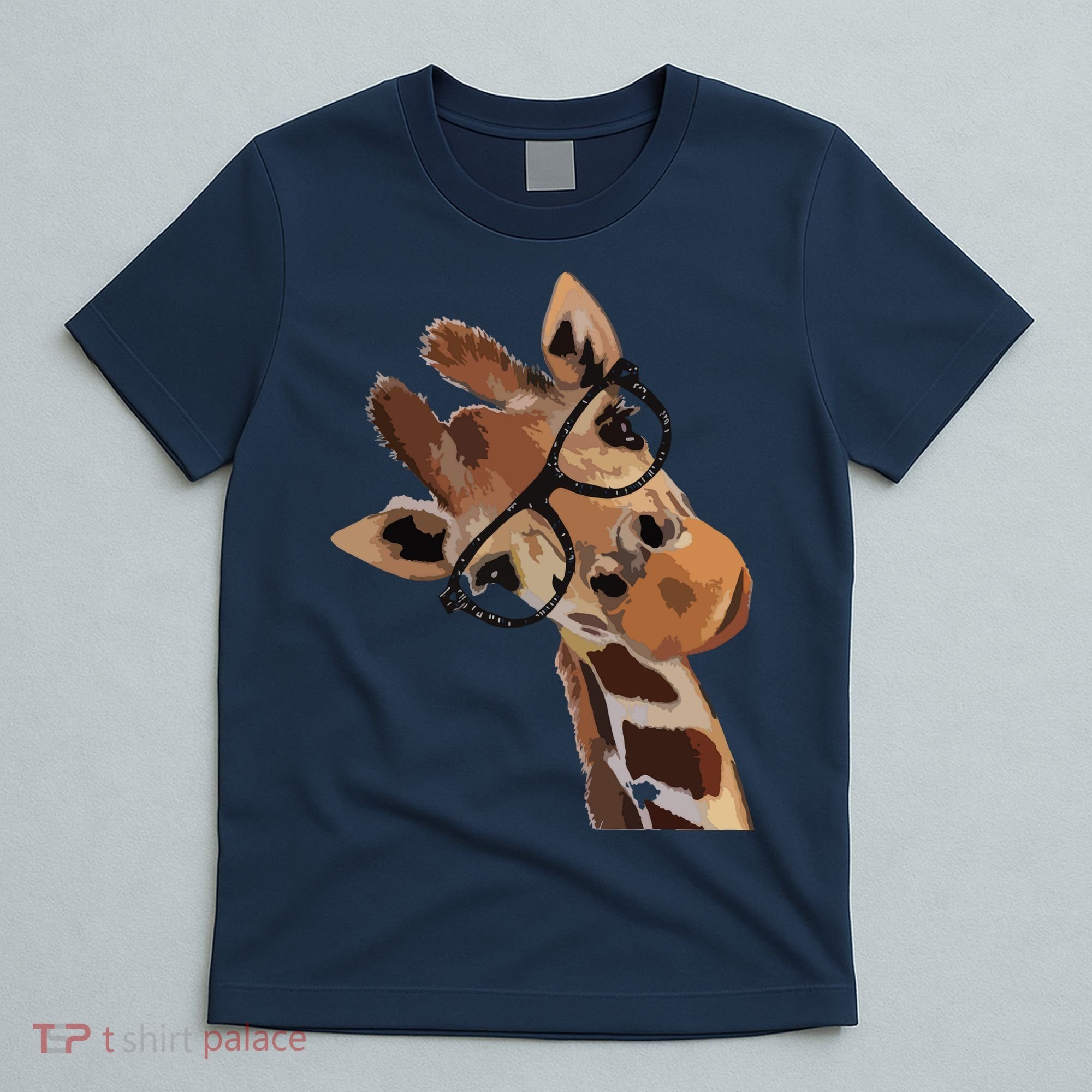Good Time Hipster Giraffe Cute Giraffe Sunglasses T-Shirt