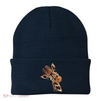 Good Time Hipster Giraffe Cute Giraffe Sunglasses Beanie