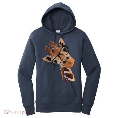 Good Time Hipster Giraffe Cute Giraffe Sunglasses Women's Hoodie