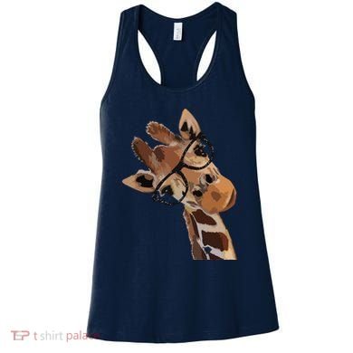Good Time Hipster Giraffe Cute Giraffe Sunglasses Women's Tank Top