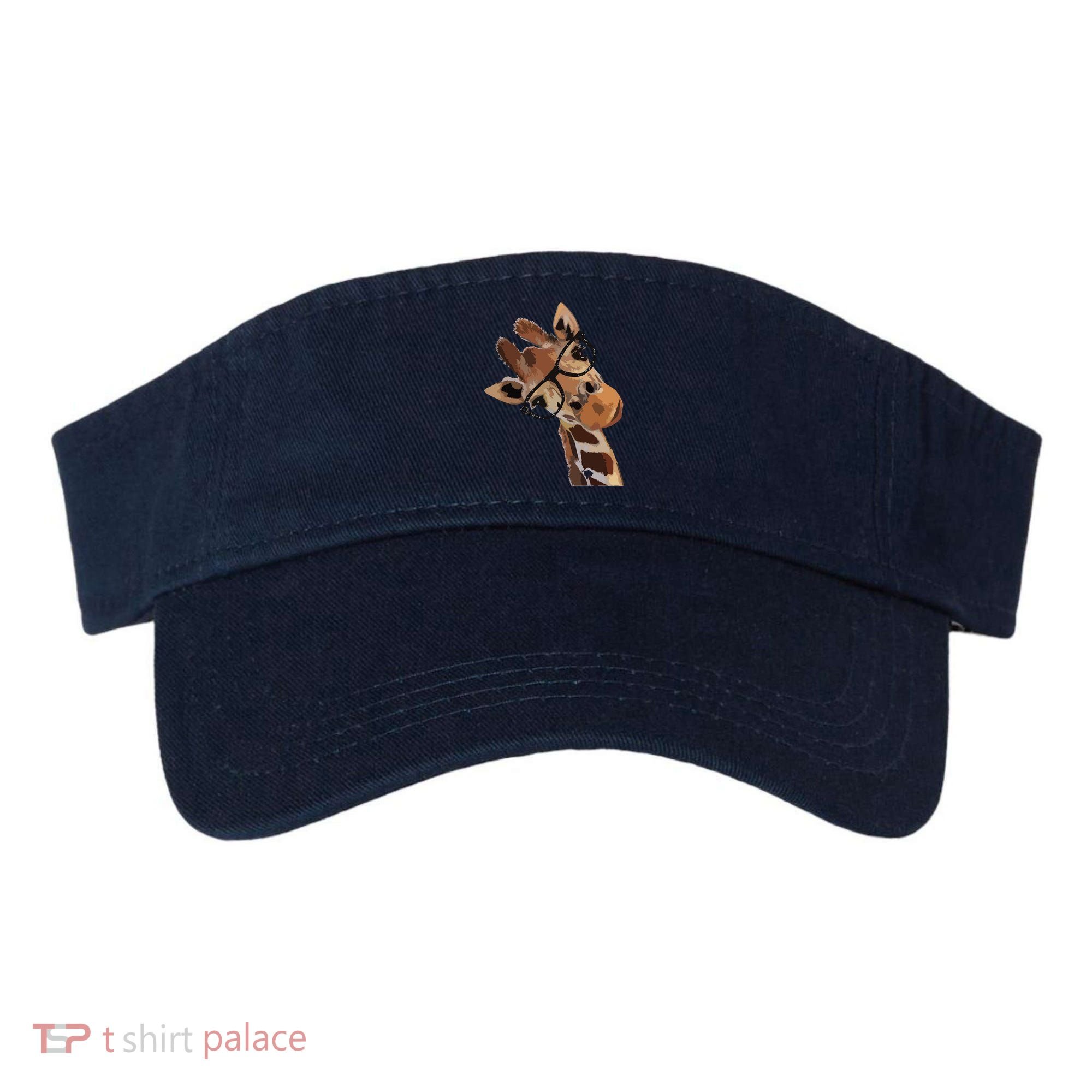 Good Time Hipster Giraffe Cute Giraffe Sunglasses Visor