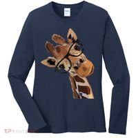 Good Time Hipster Giraffe Cute Giraffe Sunglasses Women's Long Sleeve Shirt thumb 0